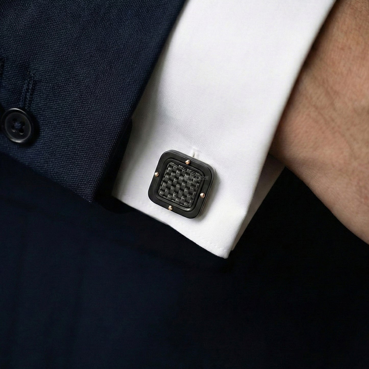 Baraka Black One Cufflinks PS261251GRCO