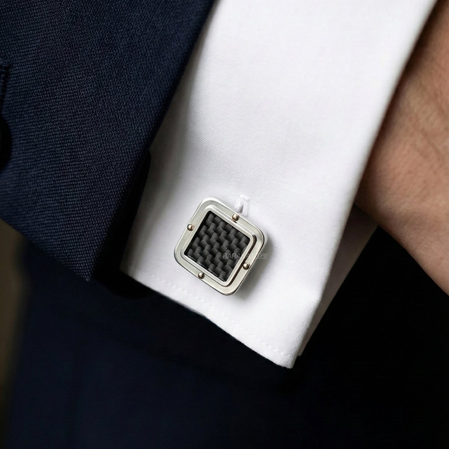 Baraka Black One Cufflinks PS261251ROCO