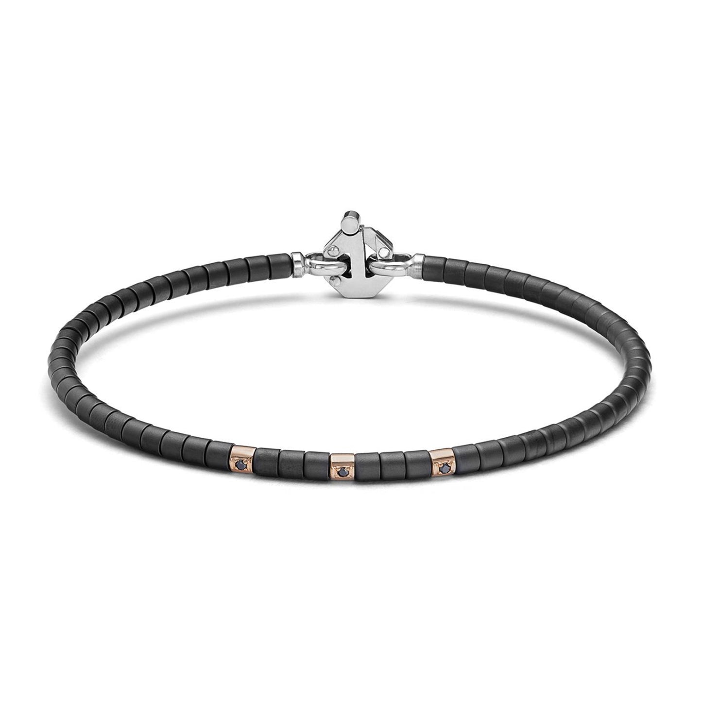 Baraka Cyborg Ceramic bracelet with rose gold and black ceramic