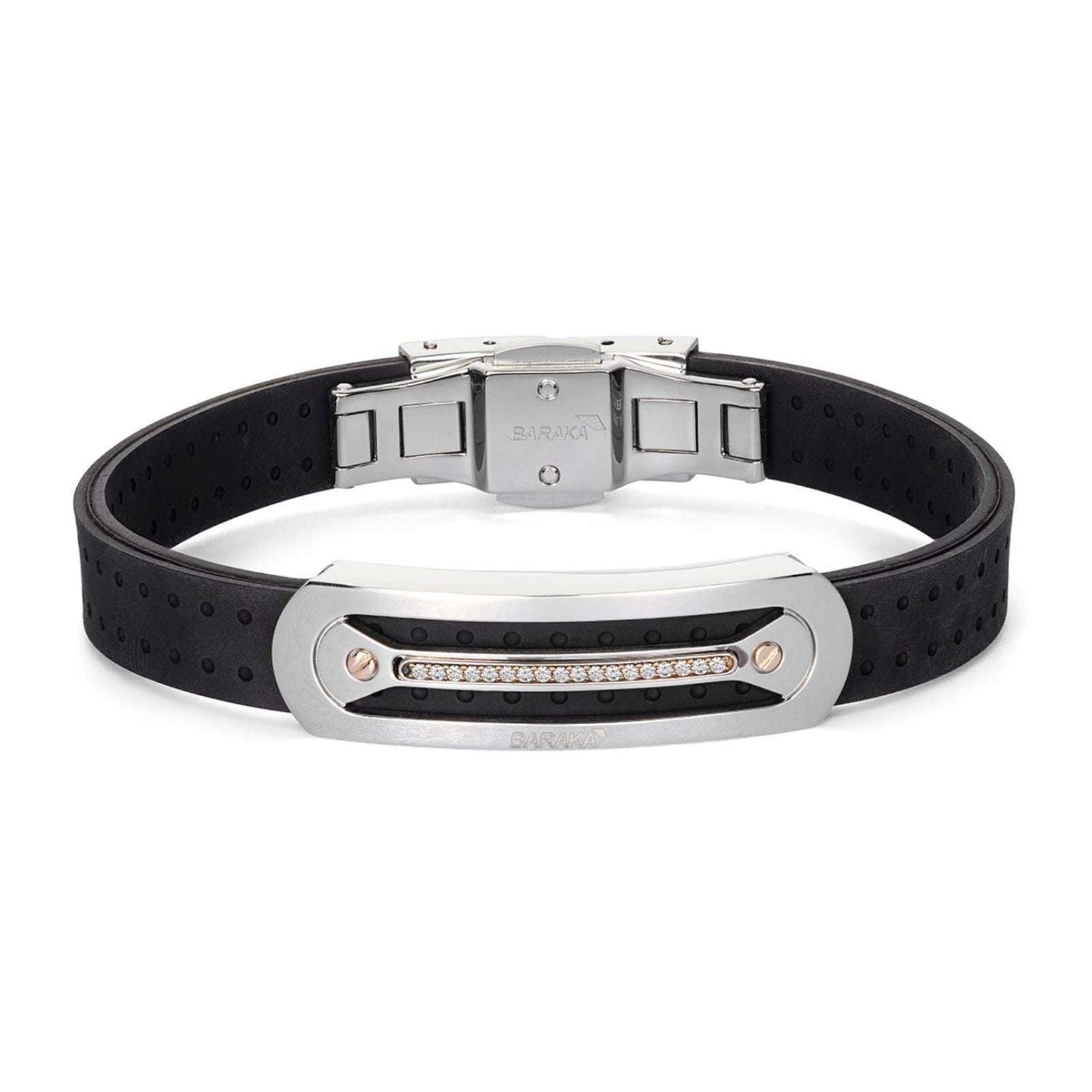 Baraka Vortex bracelet with rose gold and white diamond row